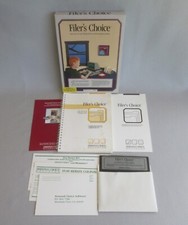 FILER'S CHOICE 1986 Commodore 64/128 Utility Disk, Instructions, Box