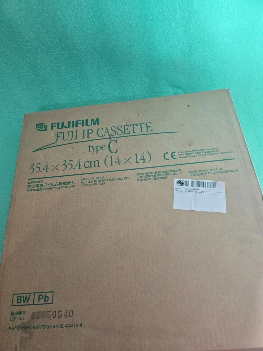 Nuevo CASSETTE FUJIFILM FUJI IP TIPO C 35,4X35,4 cm (14X14) SOLO CASETE