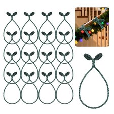 Christmas Garland Ties, 16Pcs 20in Garland Twist Ties for Banister, Reusable ...