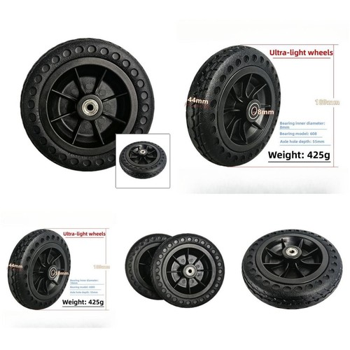 8 Inch Front Wheel Solid Tire Puncture Resistance Rubber Abrasion Resistance - Zdjęcie 11 z 14
