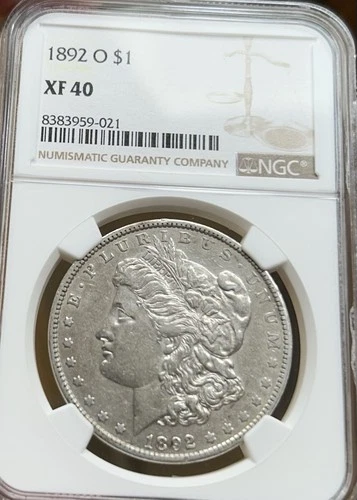1892-O Morgan Silver Dollar NGC XF40