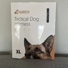 Auroth Tactical Dog Harness for Large Dogs No Pull Adjustable Pet Harness NIB