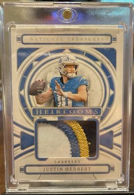 2024 National Treasures Justin Herbert Heirlooms /25-Jersey Match