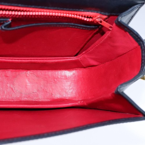 Auténtico bolso de hombro Gucci Horsebit de cuero azul marino - Imagen 19 de 22
