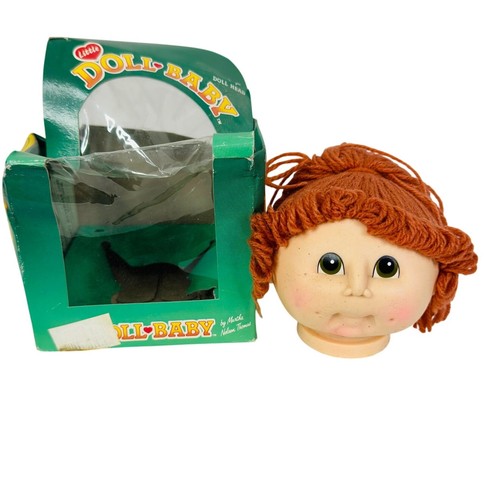 Original Doll Baby Doll Head by Martha Nelson Red Brown Ponytail 3173