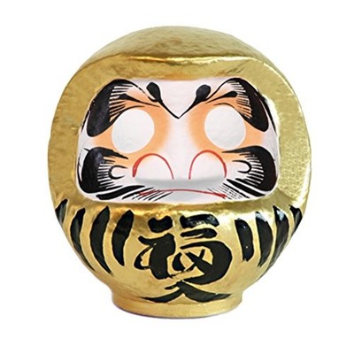 Takasaki Daruma Figur/Objekt Gold Größe 6 20x19x22cm Versprechen des Reichtums