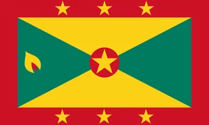 Grenada Flag Self Adhesive Vinyl Sticker