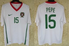 Maillot PORTUGAL 2008 NIKE vintage PEPE n°15 jersey away football shirt M
