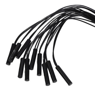 10Pcs Normal Offen Magnetisch Zylindrisch Plastik Verpackt Reed Proximity Switch