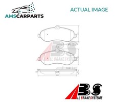 BRAKE PADS SET BRAKING PAD FRONT 37589 ABS NEW OE REPLACEMENT