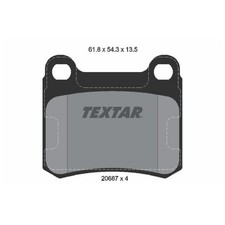 Satz Bremsbeläge Bremsklötze hinten für Mercedes 190 W201 | 24641026