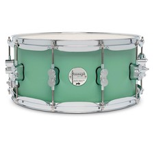 PDP by DW Concept Maple Snare Drum wChrome Hardware 14 x 6.5 in. Satin Seafoam