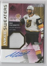 2021-22 SP Game Used Inked Sweaters Max Pacioretty Auto 19/35 Vegas Golden