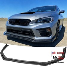 Front Bumper Lip Splitter Spoiler Fit for Subaru WRX Carbon Fiber Look