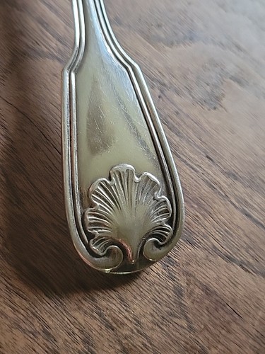 Antique 1895 CHRISTOFLE Silverplate CTF84 Shell & Fiddle Shaped Forks & Spoons - Picture 10 of 16