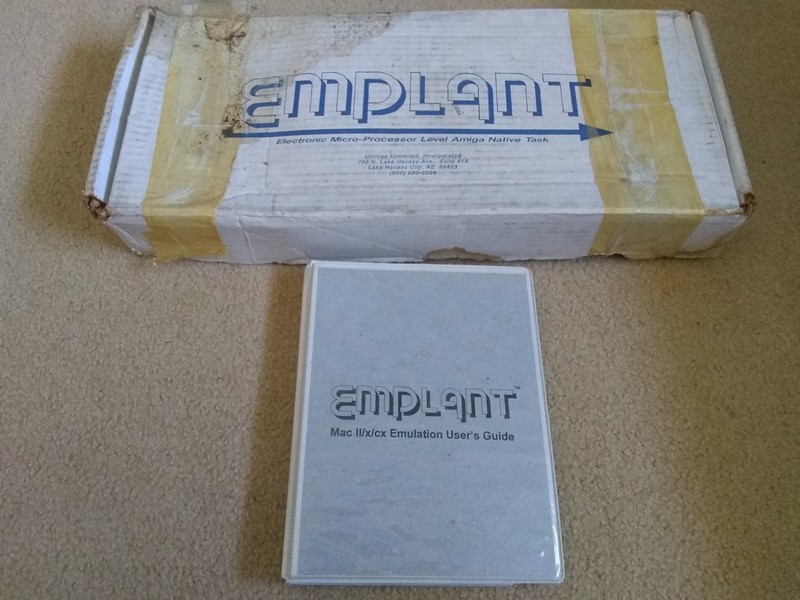 Emplant W/ e586DX For Commodore Amiga: Only Box / Manual / Disk
