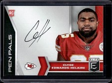 2020 Panini Donruss Elite Clyde Edwards-Helaire Pen Pals RC Auto #PP5 Chiefs