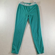 REI Coop Base Layer Pants Youth Kids Medium 10-12 Unisex Green Polyester