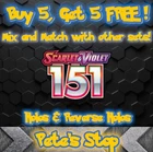 Pokemon Cards - Scarlet & Violet: 151 - Holos & Reverse Holos - Buy 5 Get 5 FREE