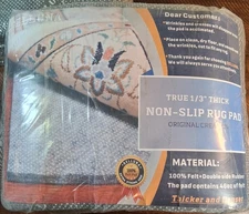 Delluna Non-Slip Pad for Area Rug 2'x4' 1/3" Thick Dual Surface Premium Quality 