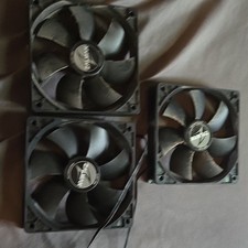 Corsair Lot of 3 Black Computer Case Fans - Case Fan Set