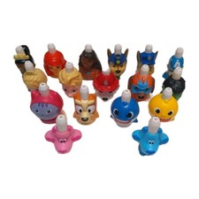 Good 2 Grow Juice Toppers Lot Of 17 Bluey Blues Clues Paw Patrol Princess Hulk