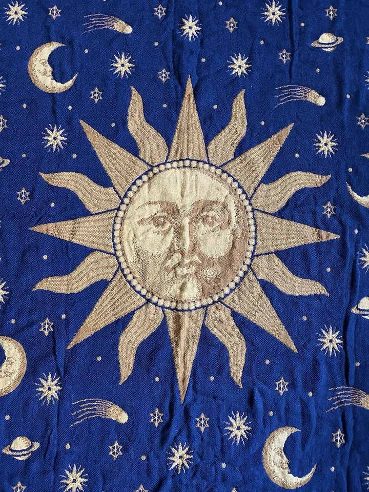 Vintage 90s New in Package Celestial 100% Cotton Woven Double Sided Blanket - Image 3 of 4