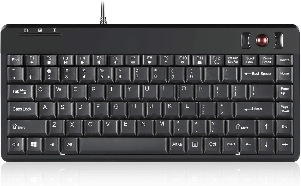 Lightweight Mini Keyboard with Optical Trackball - Ideal for Professionals - Image 3 of 4