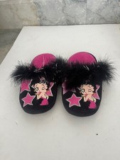 Betty Boop Velvet Feather Slippers collector's item