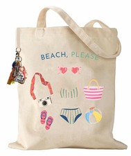 Tote Bag for Women Girls - Resuable Printed Canvas Cotton Shoulder Tote with ...