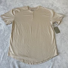 bylt drop cut lux Shirt Henley Mens xxl NWT