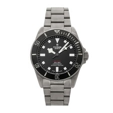 Tudor Pelagos Titanium Auto 39mm Black Dial Ceramic Bezel Bracelet Watch 25407N