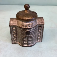 Vintage Cast Iron Toy Bank by Kenton/A.C. Williams 3.25”H