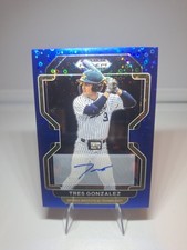 2022 Panini Prizm Tres Gonzalez #PDP140 Blue Donut Circle Prizm  #17/25 Auto