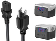 AC Power Cord Cable For EF EcoFlow River 2 / River 2 Max Portable Power Station
