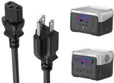 AC Power Cord Cable For EF EcoFlow River 2 / River 2  Max Portable Power Station