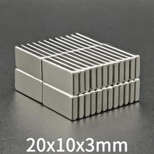10/20pcs Super Strong Block Fridge Magnets Rare Earth Neodymium 20mm X 10mm X 3m