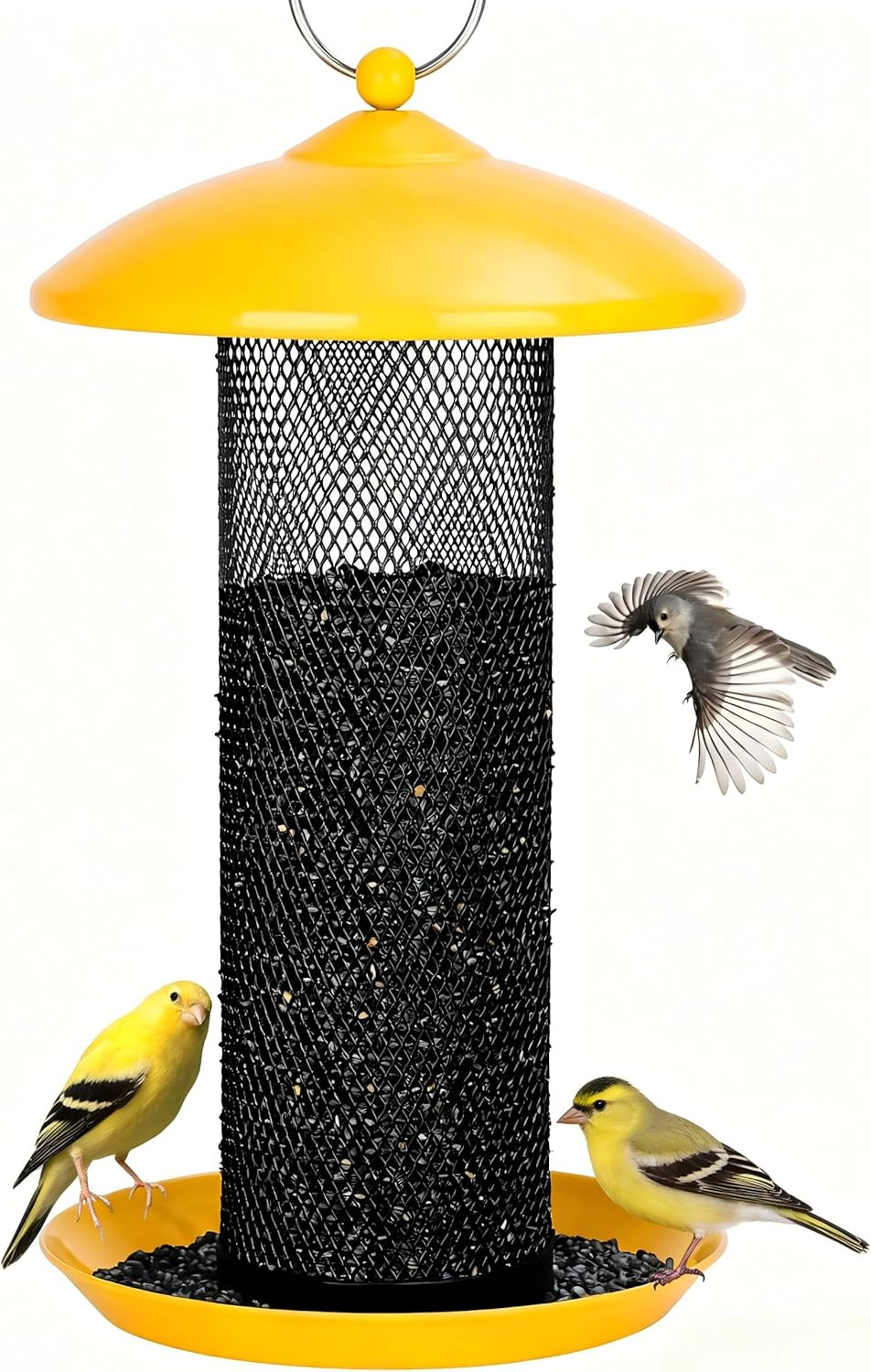 S For Outdoors 2.5 Lb Capacity Squirrel Proof Metal Tube Bir