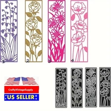 Floral bookmark  border card edge metal cutting dies cut machine cutter die