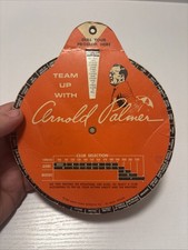 Arnold Palmer Team Up With Arnold Palmer Golf Swing Aid Shot Dial Tool 1966