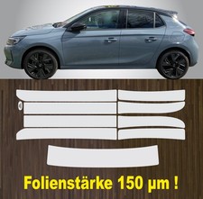 Lackschutzfolien Komplett Set transparent passend f&uuml;r Opel Corsa F  150 &micro;m