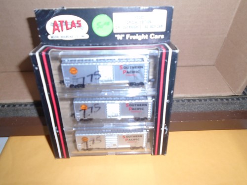 ATLAS #5595 SPECIAL EDITION 3 PACK 40' BOX CARS - SOUTHERN PACIFIC OVERNIGHTS N | Zustand: Used