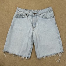Vintage 80s Levi  s Orange Tab Light Wash Denim Cut Off Shorts 9  30