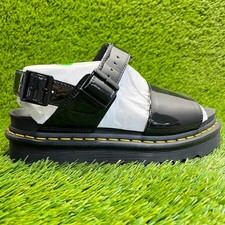 Dr. Martens Voss Womens Size 8 Black Beach Outdoor Patent Leather Strap Sandals