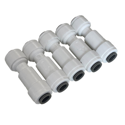 Rückschlagventil Einweg 1/4 6,35 mm Push Fit kompatibel JG John Guest 5er Pack