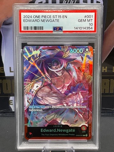 2024 One Piece English ST15 OP02-001 Edward Newgate PSA 10 GEM MINT