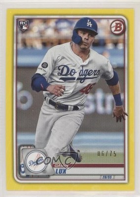 2020 Bowman Yellow 6/75 Gavin Lux #71 Rookie RC 0a2k