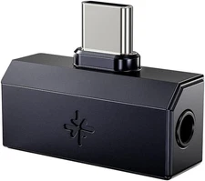 FiiO/Snowsky Tiny DAC Headphone Amp,PEQ,DSD256,PCM, 3.5mm+Type-C (Tiny A, Black)