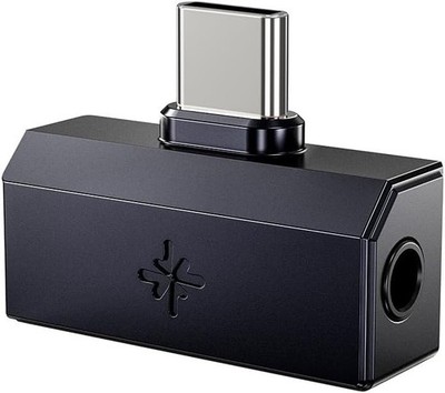 FiiO/Snowsky Tiny DAC Headphone Amp,PEQ,DSD256,PCM, 3.5mm+Type-C (Tiny A, Black)