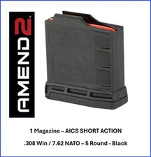 Aics Amend2 Magazine 308 Winchester 5 Round Fits Bolt Action Aics Pattern Rifles